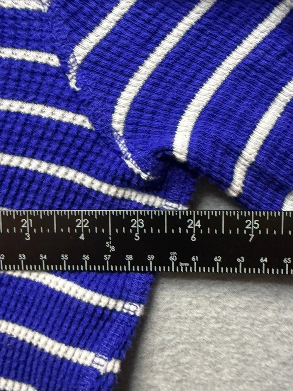 Polo by Ralph Lauren XL Royal Blue & White Striped Knit Hoodie